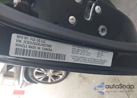 2020 Dodge Challenger Sxt from USA, damaged, VIN 2C3CDZGGXLH227838